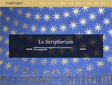 Tablet Screenshot of loscriptorium.it
